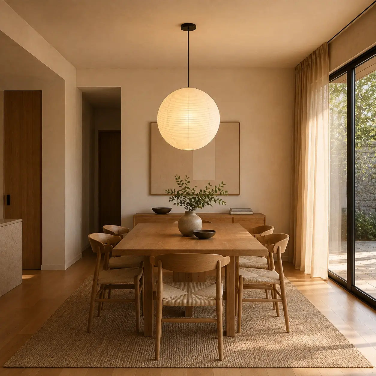 Lumora™ Japanese Paper Pendant Light